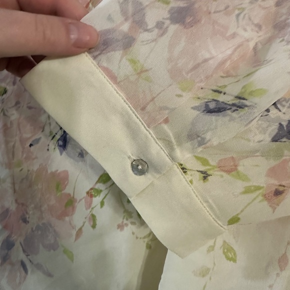 Rose & Olive 3XL White Floral Blouse NWT - Picture 8 of 12